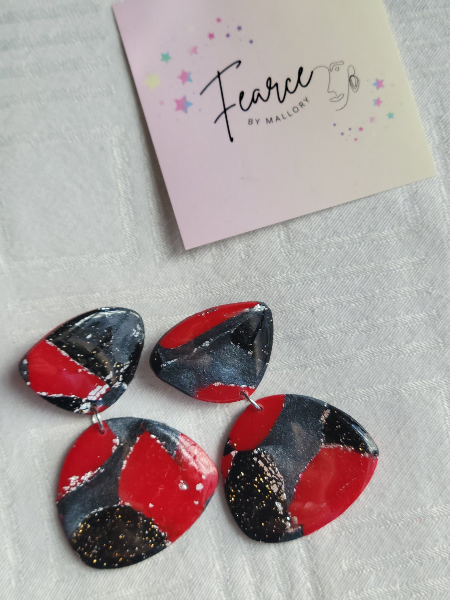 Lady in Red Earrings