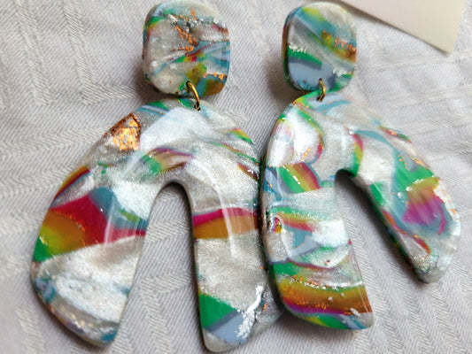 Rainbow Cloud Earrings