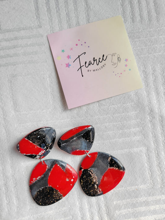 Lady in Red Earrings
