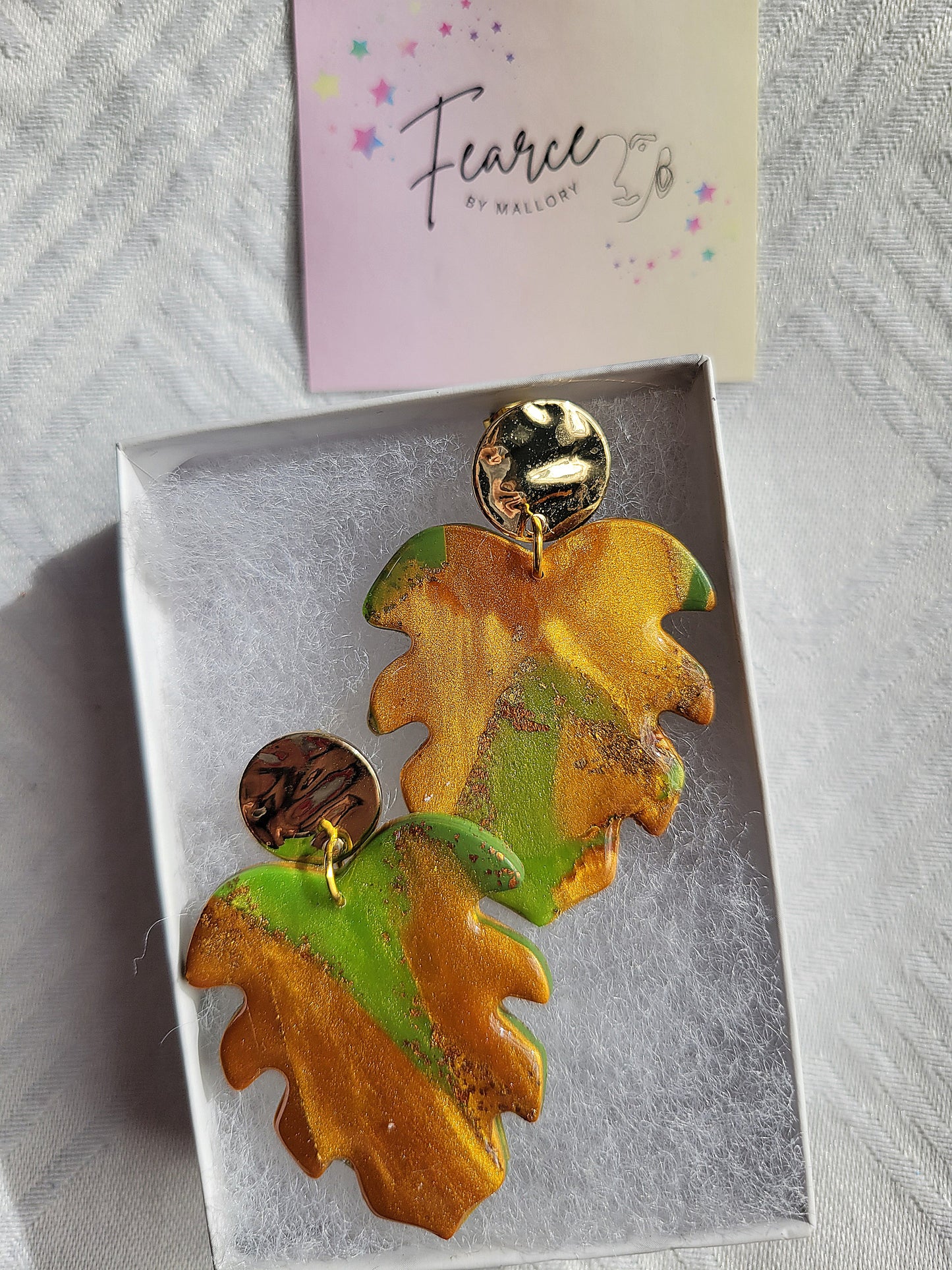 Glam Leaf Earrings