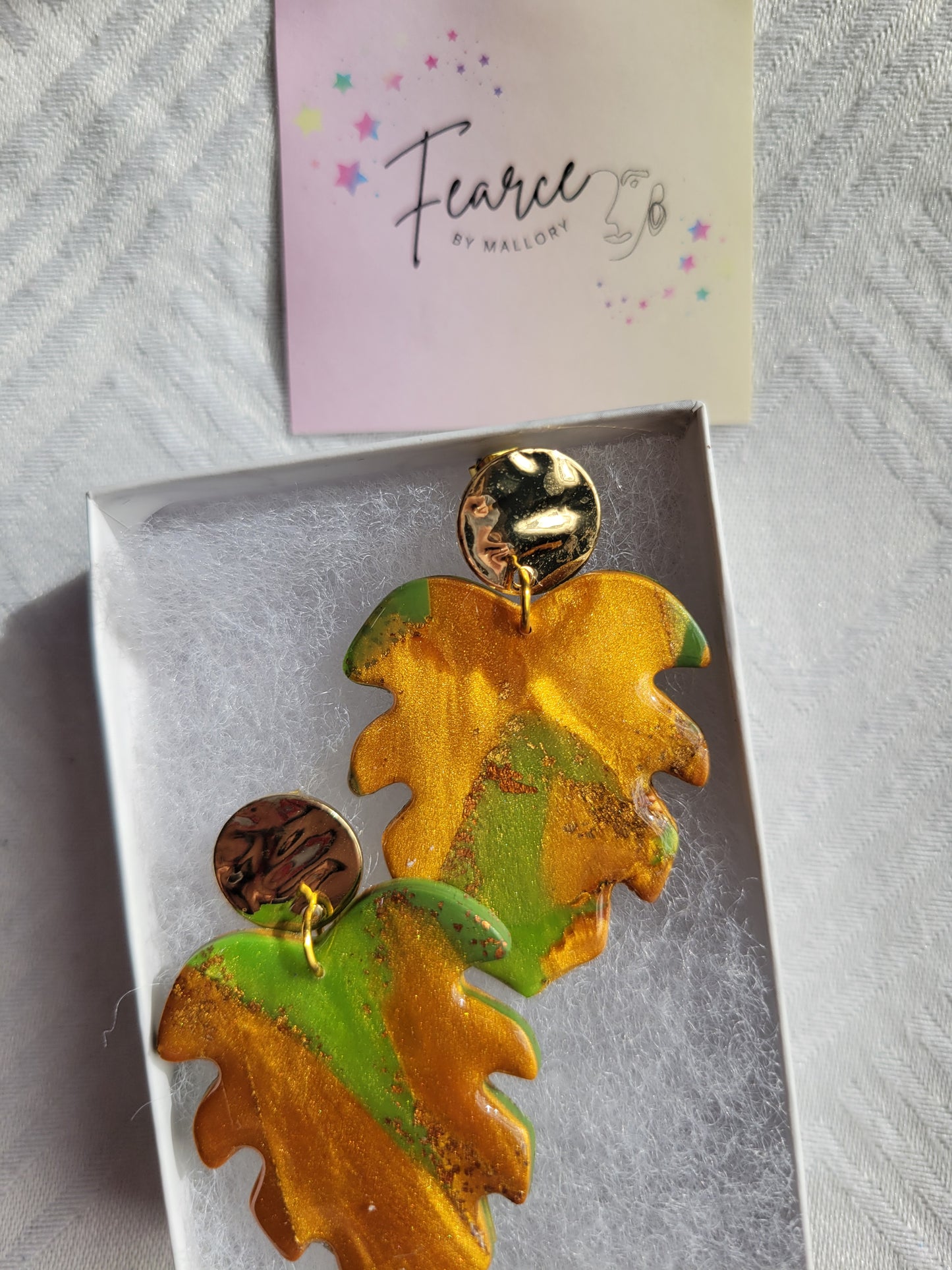 Glam Leaf Earrings