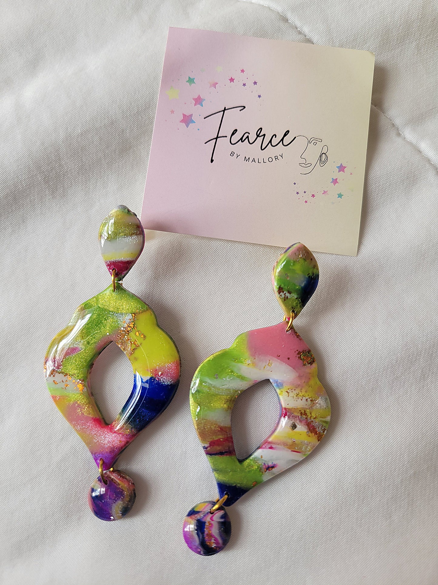 Watermelon Chandelier Earrings