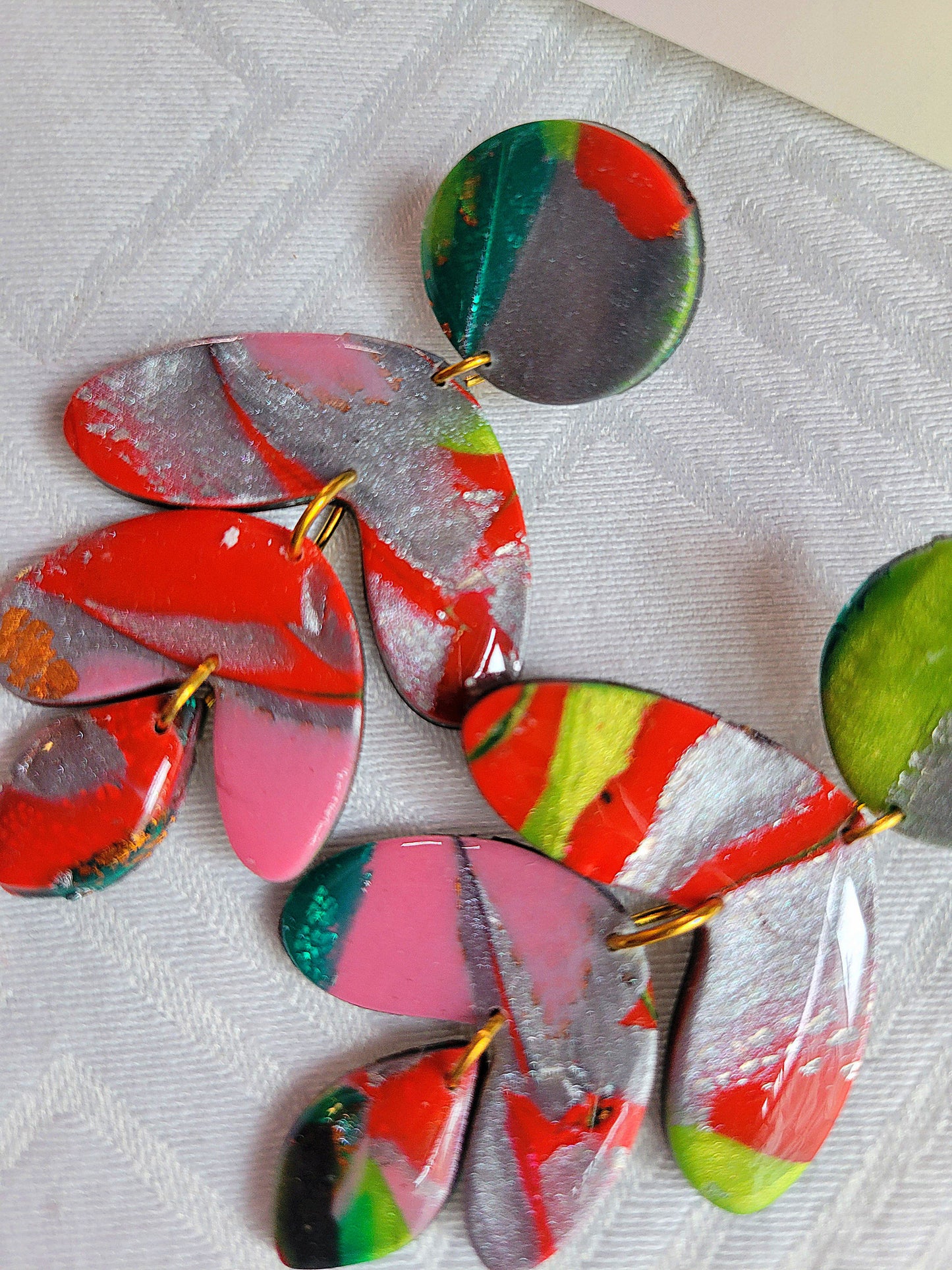 Metallic Dangle Earrings