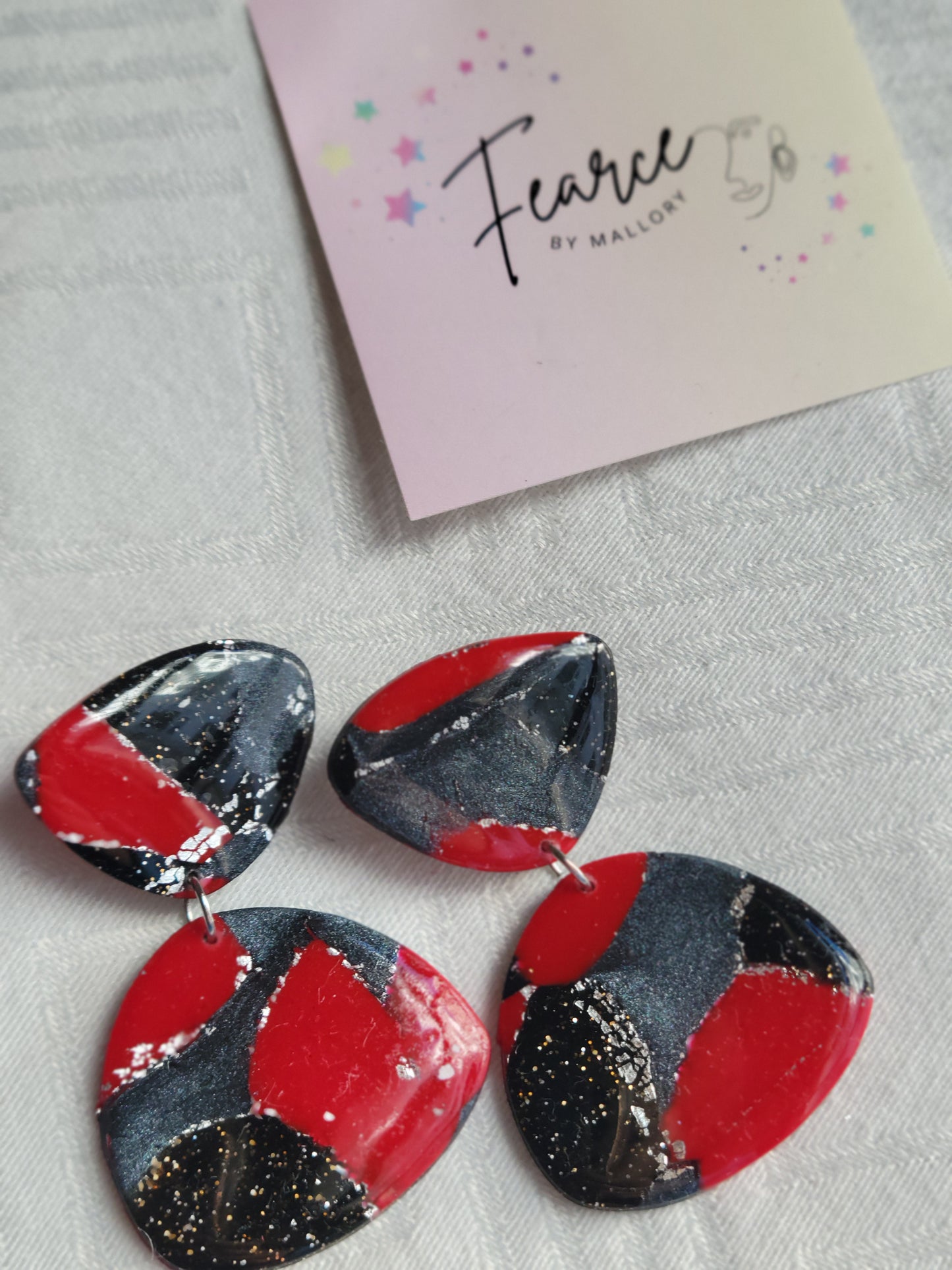 Lady in Red Earrings