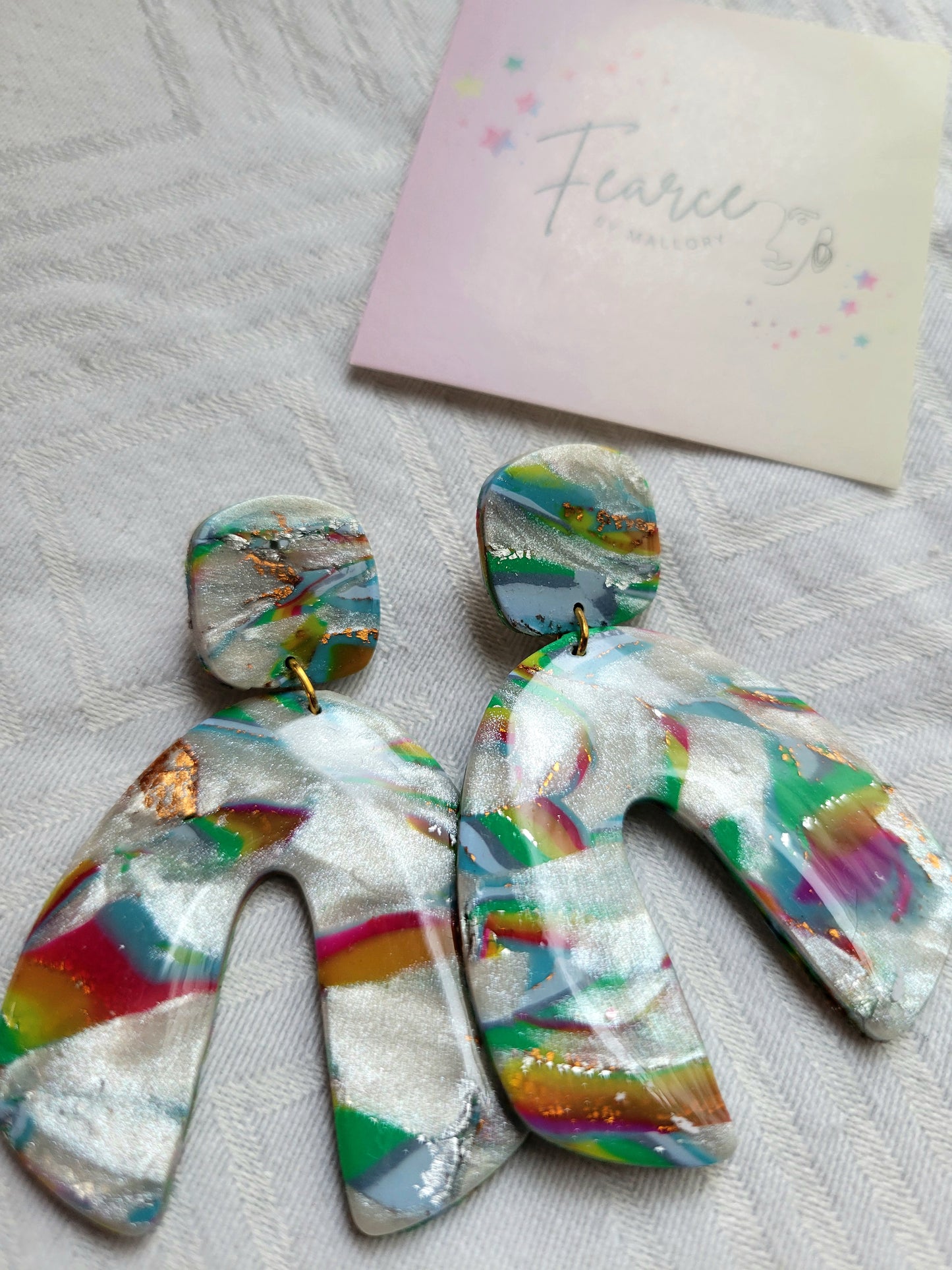 Rainbow Cloud Earrings