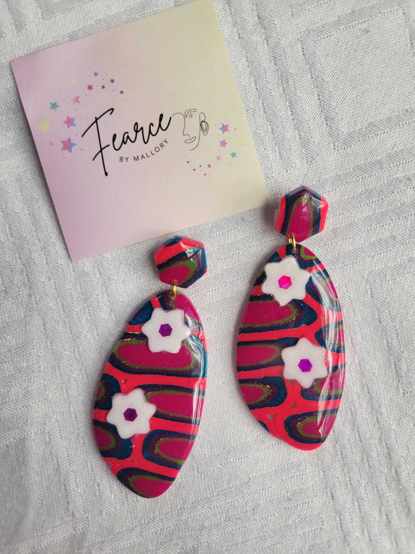 Watermelon Flower Dangles (Large)