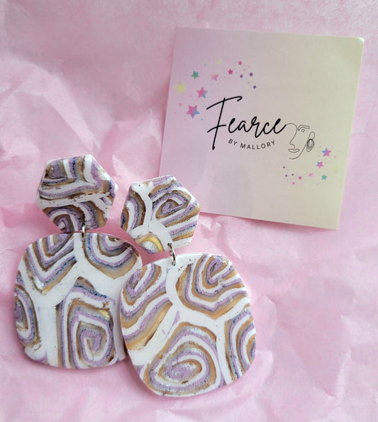 Lavender Maze Earrings